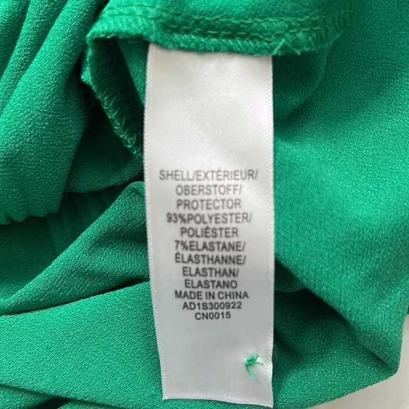 Adrianna Papell Green Blouse Sz M - Picture 7 of 7